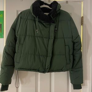 Green BDG Puffer Coat